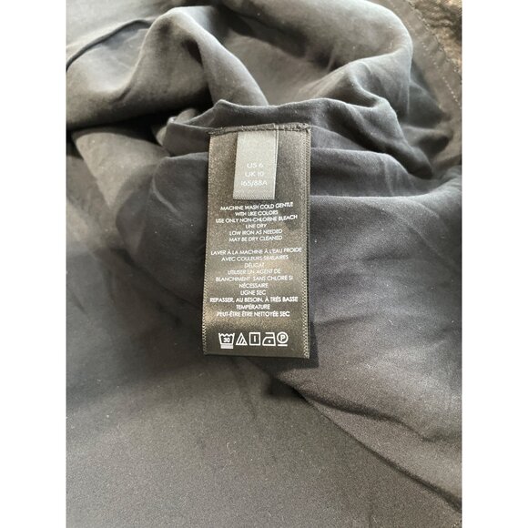 Anthropologie Maeve Jacquard Mini Dress Women 6 Black Elegant Party Cocktail NEW - Picture 9 of 14